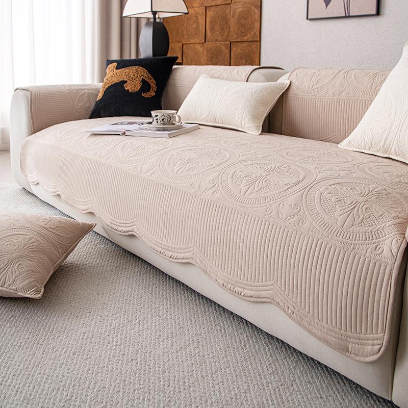 French Wind Sofa Cushion Light Luxury High-End Full Cover New Special-Shaped Sofa Cover Cover Cloth Four-Season Universal Model