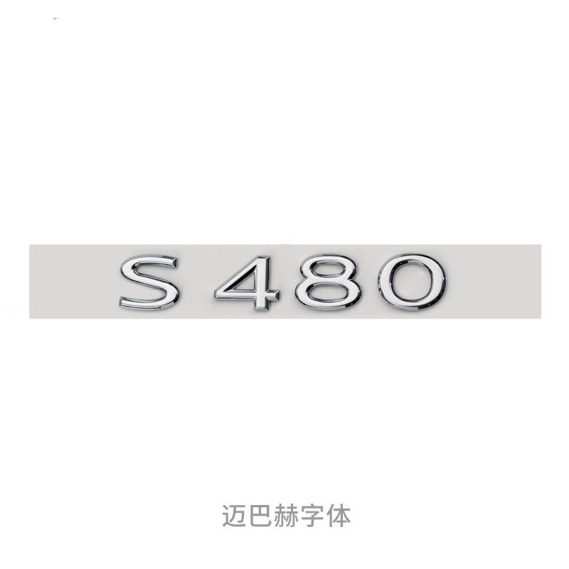 Car Emblem Badge 3D ABS Letter Sticker For Maybach S480 S580 S680 GLS480 GLS600 V12 Auto Trunk Fender Exterior Accessories G8