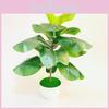 Ficus Pandurata Hance Artificial Plant With Plastic Leaves For Home Decor And Gift