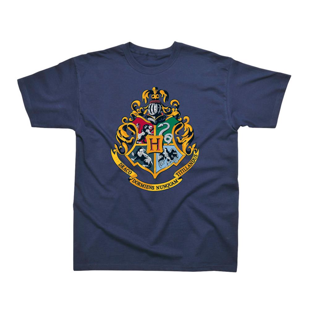 HARRY POTTER Chlapecké tričko Bradavice Crest Gold Ink