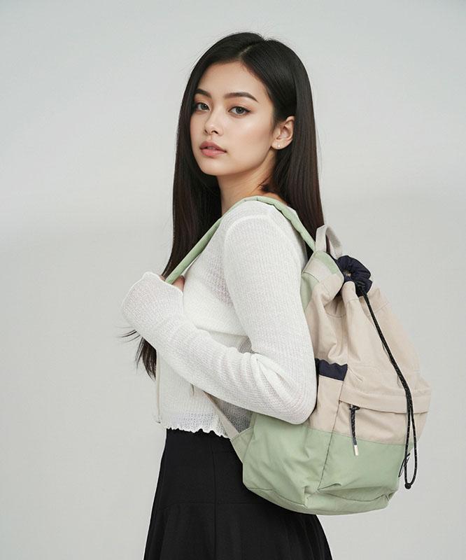Himawari Lightweight Laptop String Backpack No.0513