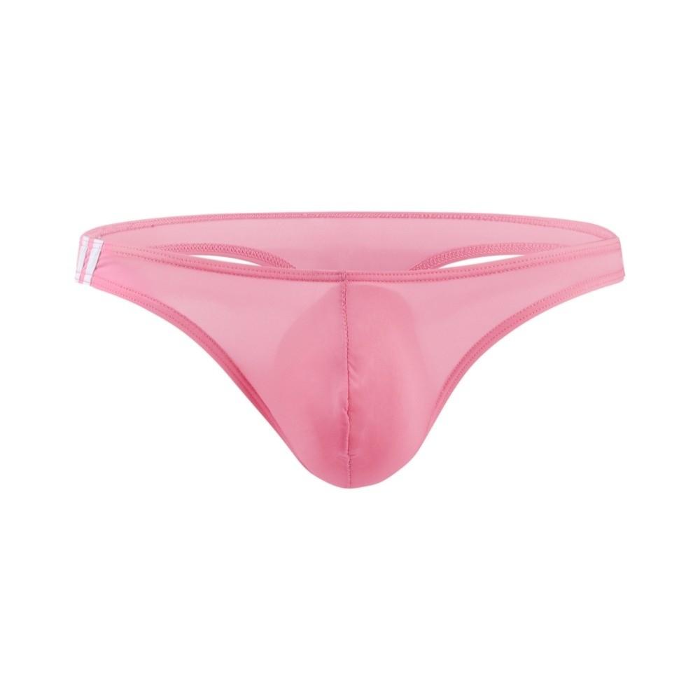 Low Rise Ice Silk Underpants See-through Bikini Briefs Simple Men's Thong  Male