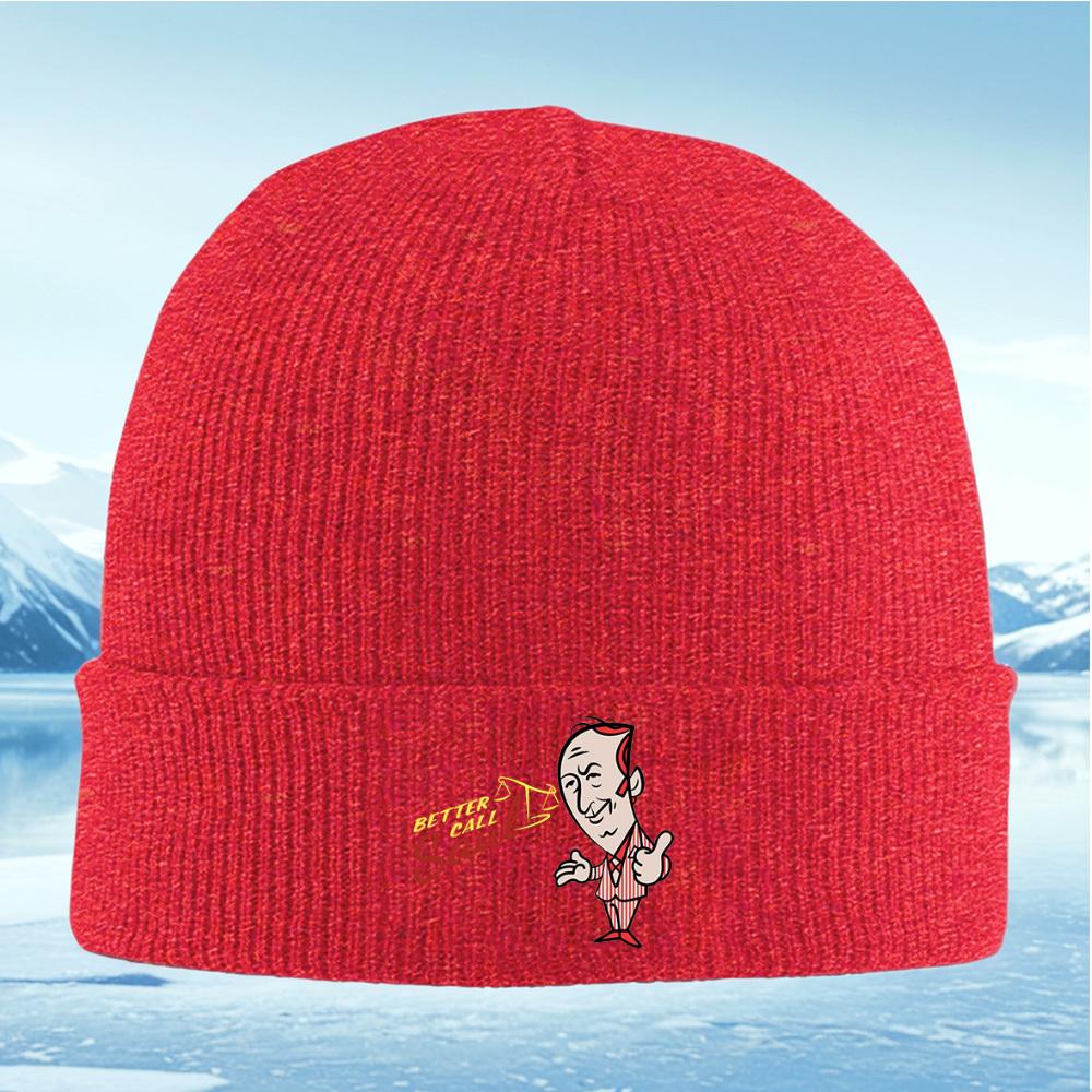 Cartoon Saul Goodman scales smile suit Men Women Unisex Knitted Hat Beanie Pullover Cap Winter Thermal Warm Christmas Outdoor Cy