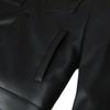 New Winter Down Leather Jacket Men's Fashionable Lapel PU Leather Jacket