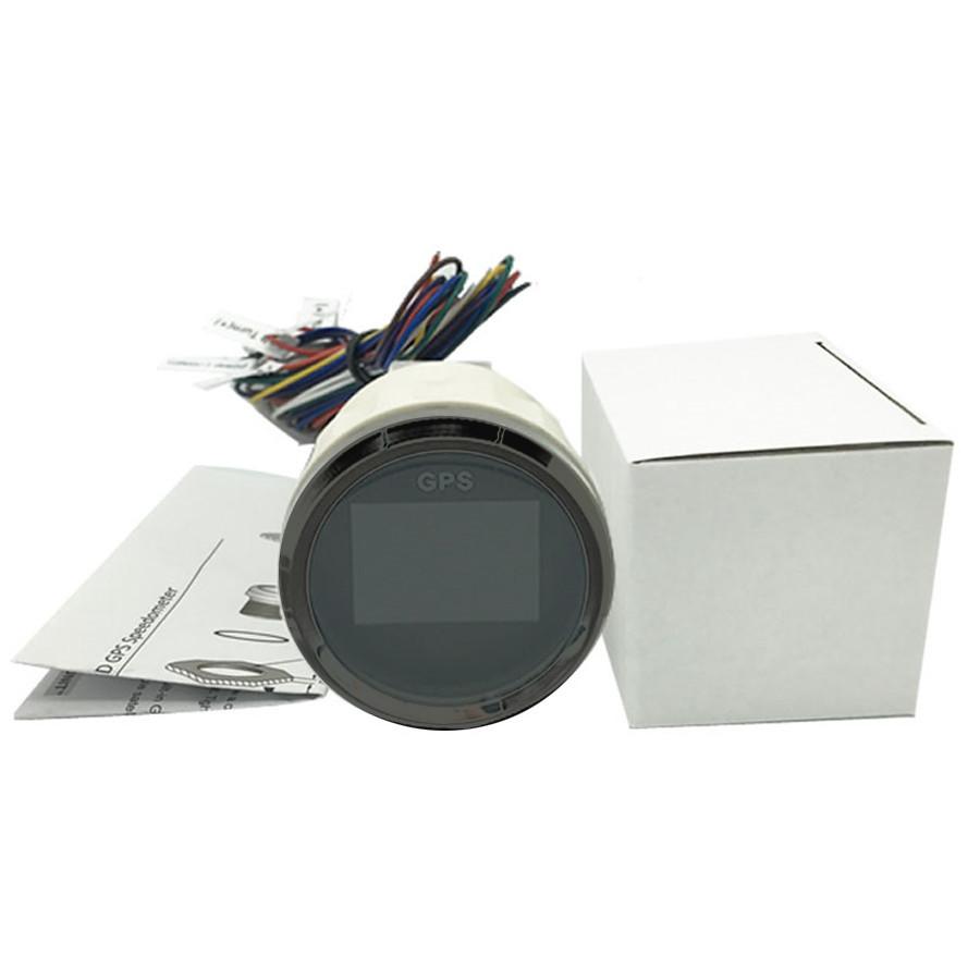 52mm Car Marine GPS Speedometer Waterproof 7 Color Backlight Anti-fog 0-999 Knot
