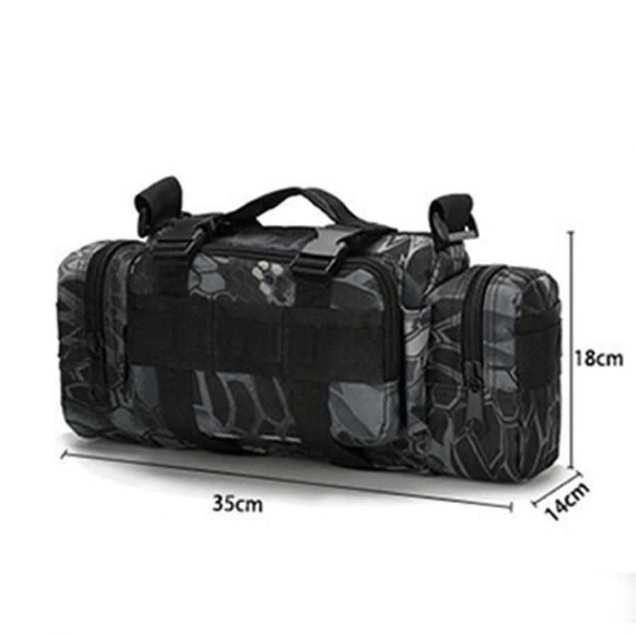 Multi Functional 3P Magic Waist Pack with Large Capacity Military Camouflage Sports Tactical Bag, Single Shoulder Camera Kit
