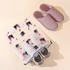 10Pcs Waterproof Drawstring Shoe Storage Bags With Cute Cartoon Prints Perfect For Travel Packing And Home Use