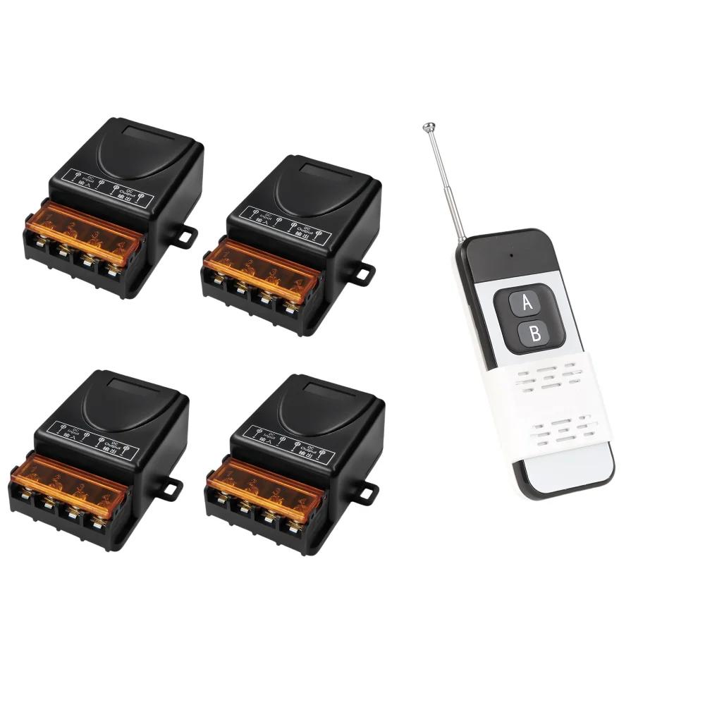 

Беспроводной переключатель с пультом дистанционного управления 433 МГц DC 12 В 72 В 30 А Модуль высокомощного РЧ-реле 1000 м Пульт для переключателя вентилятора, света, насоса Устройства для умного дома DIY