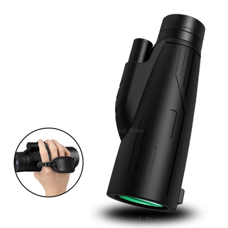 Powerful 50X60 Monocular Portable Professional Telescope with Low Light Night Vision Long Range for Hunting Camping