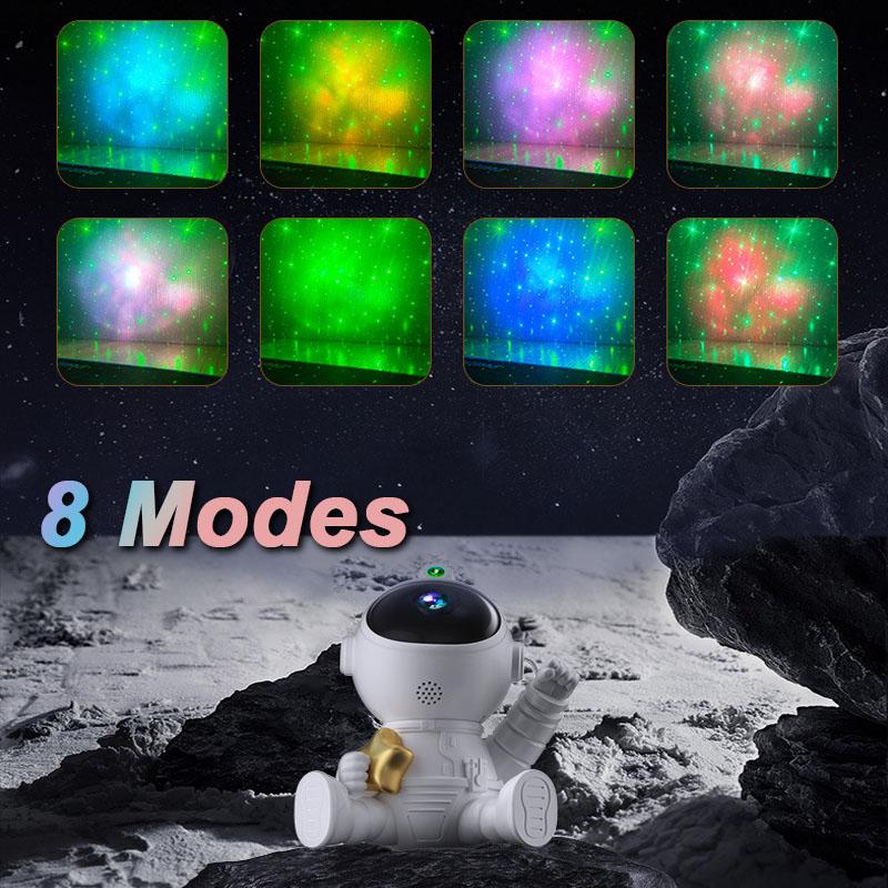 Astronauta lampa projektora gwiaździste niebo astronauta projekcja lampka nocna nastrojowe oświetlenie do dekoracji sypialni prezenty dla dzieci