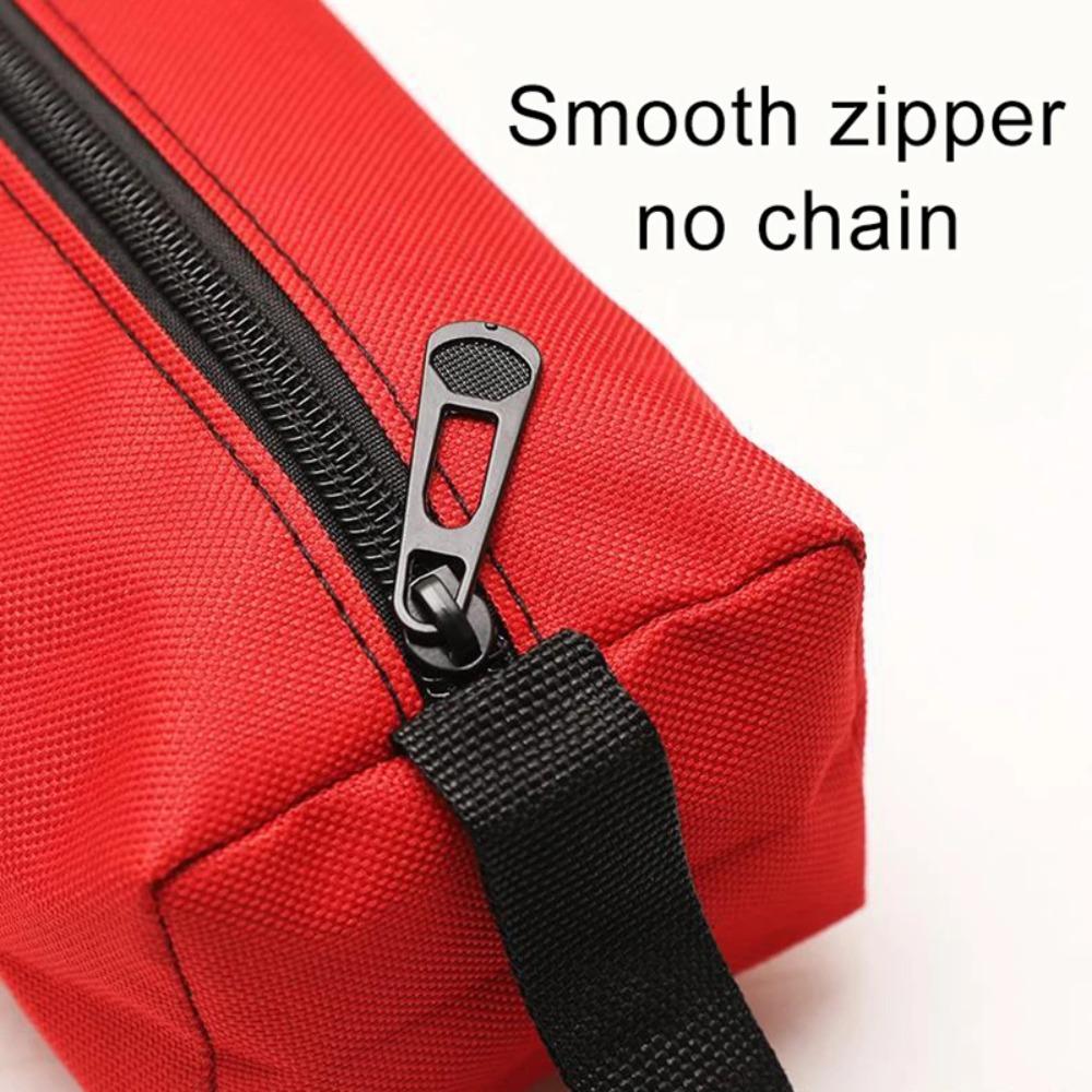 Multifunctional Hand Tool Organizer Bag Thick Canvas Storage with Zipper for Small Tools Wrench Screwdriver Portable