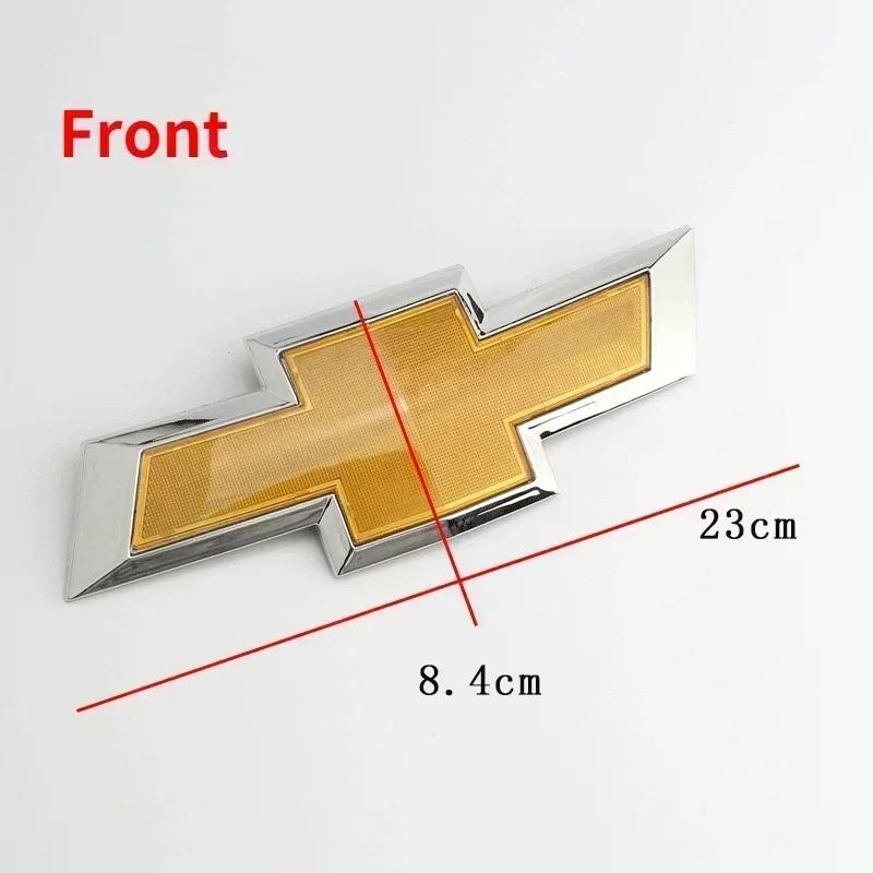 Car Front Grille Emblem for Chevrolet Captive Equinox Cruze Spark Camaro Aveo Silverado Malibu Sail Badge Rear Trunk Stickers