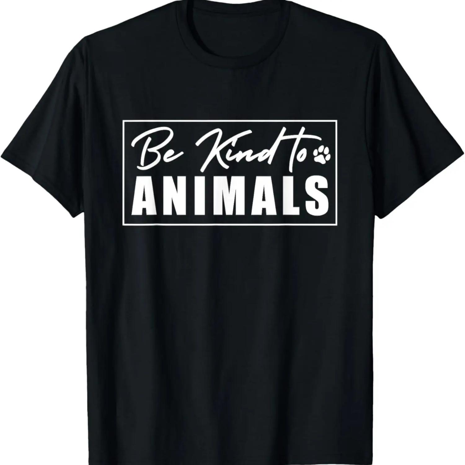 Be Kind To Animals Adopt Animals Injured Love Animal Rescue T-Shirt S чёрный