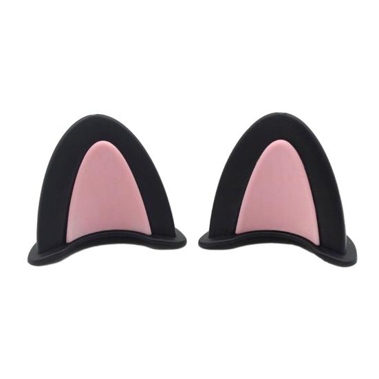 Motorcycle Helmet Ears Decorations Vibrant Color Compact Size Easy To Install Novelty Ears Adorable Helmet Accessories