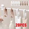 Multi-Purpose Hook Clothes Clip Plastic Clothes Hanger Beach Towel Rack Clothing Store Home Clothespins Socks Clip Hanging Hook