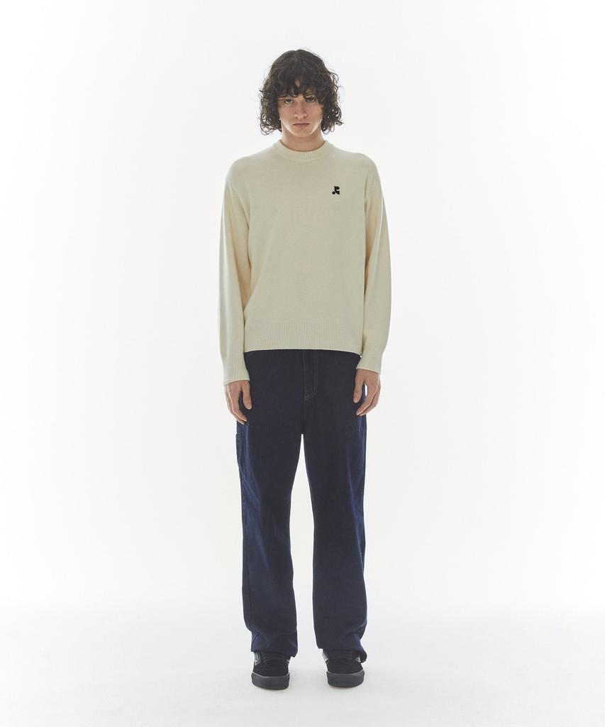 Rest And Recreation Logo Ambo Denim Pants - Indigo Blue