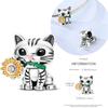 New Graffiti Butterfly Charm 925 Silver Glow Firefly Travel Love Heart Cat Clip Beads Fit Bracelet Necklace DIY Jewelry