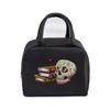 Skull Reading Books Print Lunch Bag Men and Women Vintage Style Graphics Thermal Handbags Thickened Insulation Lunch Box Bag