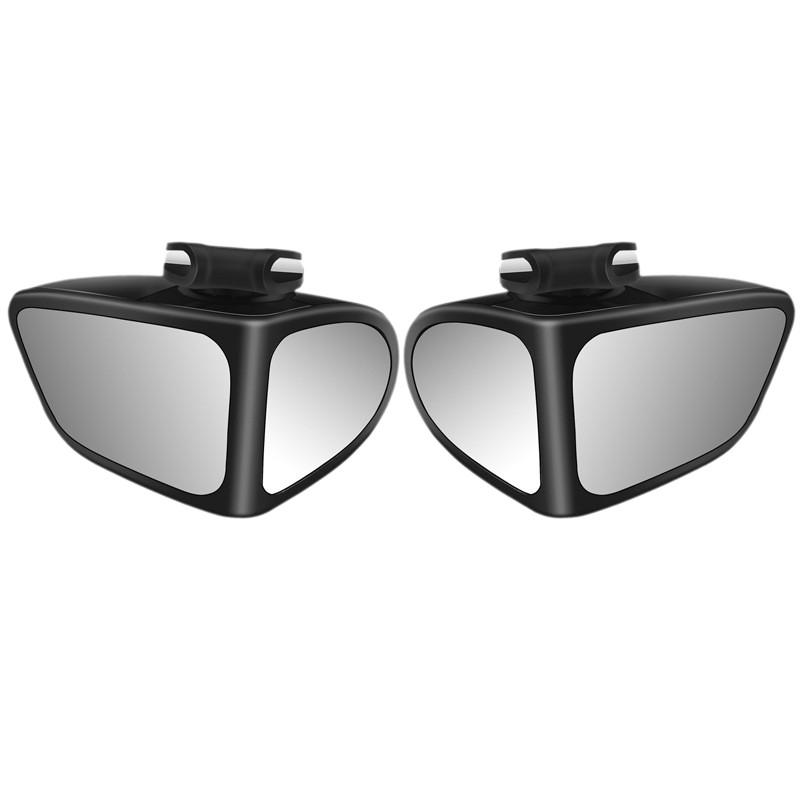 

Car Blind 2x Spot Mirror 360 Degrees Hd Glass Adjustable For Reversing Parking чёрный