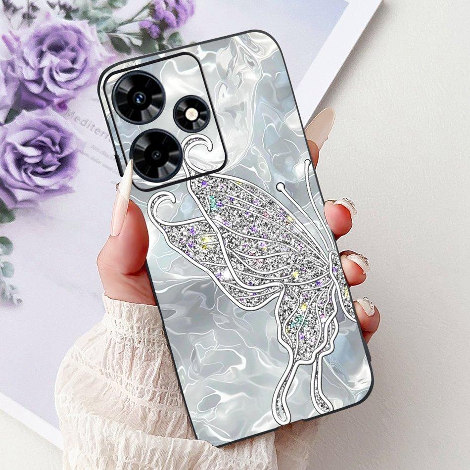 Für Infinix Hot 30 Play 30i Hot30 4G Elegante Florale Schmetterlings-Handyhülle Für Infinix Hot30i 30 30Play Weiche Silikon-TPU-Hüllen