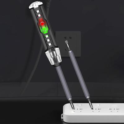 Multifunctional Electricity Tester Pen High Brightness 2-In-1 Electricity Detector Color Photoelectric Pen