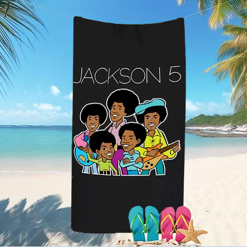 Beach Towel with The Jackson Pattern - soft,absorbent,machine washable Lightweight&Modern,swimming,Travel Essentials