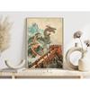 Vintage Iconic Mysterious Grand Chinese Loong Poster The Great Wall Modern Prints Canvas Wall Art Picture Home Living Room Decor