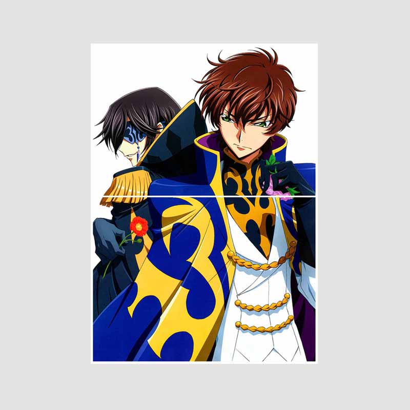

White Paper Класичне аніме Code Geass Lelouch of The Rebellion Плакат Ретро Плакати та принти Малюнок Wall Art Decor DIY Home Room Decor Painting 42x30cm