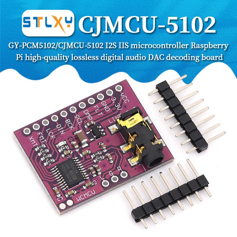 1pcs GY-PCM5102 I2S IIS Microcontroller Raspberry Pi High-quality Lossless Digital Audio DAC Decoding Board