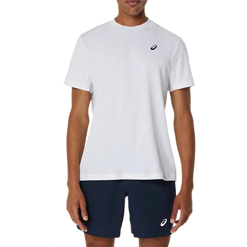 New Asics COURT SHORT SLEEVE TOP T Shirt Men's White 2041A339-100