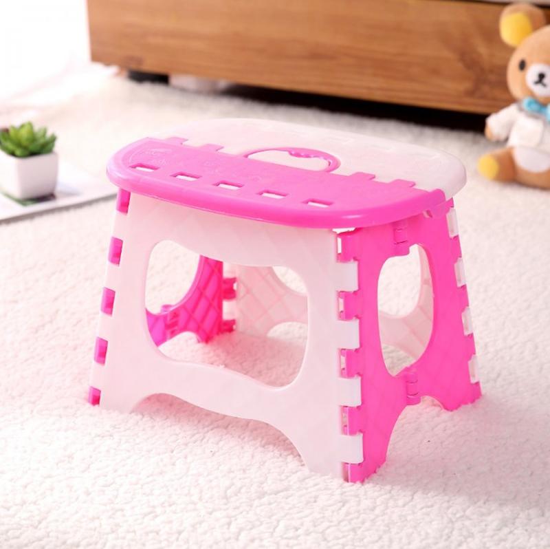 Plastic Portable Household Bathroom Folding Stool Children Adult Outdoor Portable Multi Purpose Folding Chair Easy To Store
