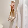 D888-7 French Crystal Pointed Toe Two-Wear Wedding & Bridesmaid High Heels for Women 2025