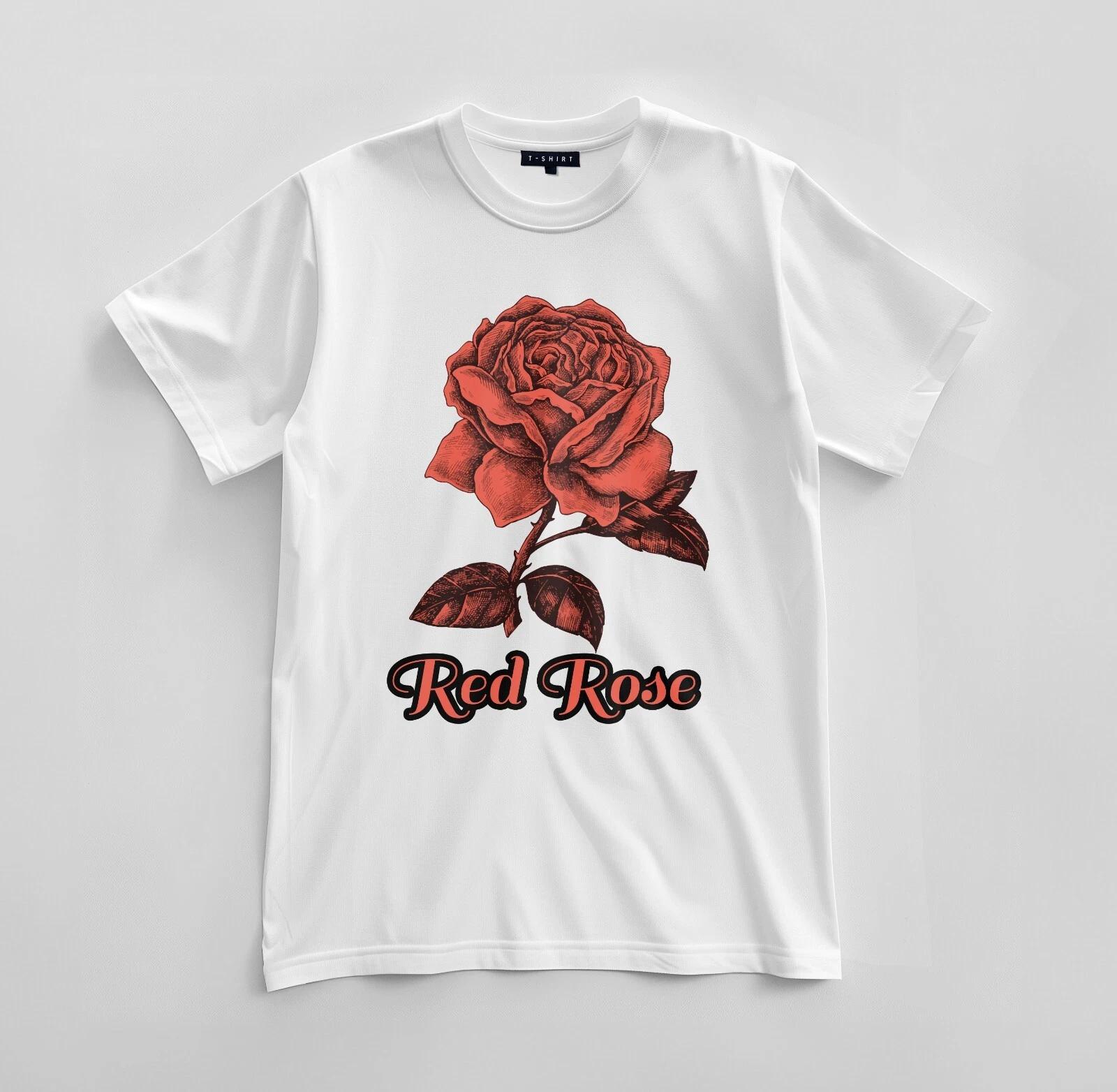 

Custom Red Rose Graphic T-shirt Design Unisex Jersey Short Sleeve Tee 3XL