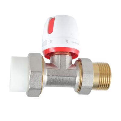 Manual Thermostat Set Brass Corner Radiator Valves Heating Valves Frost Protections Energy Saving Thermostat Valves