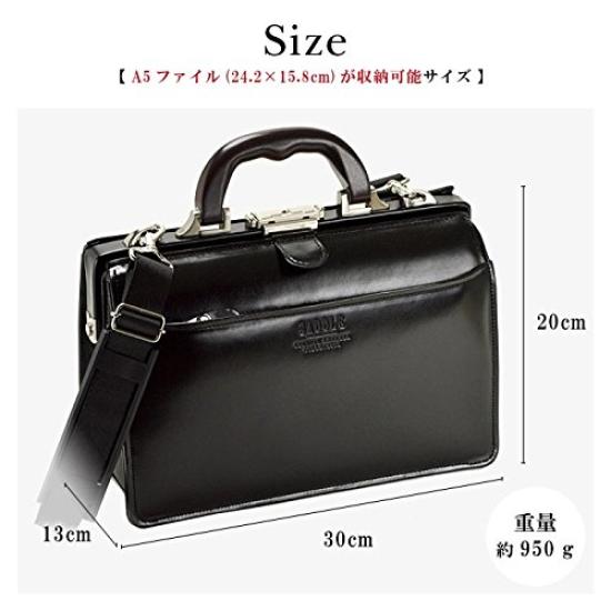 Toyooka Craftsmanship Domestic Dulles Bag Genuine Leather Business Bag Mini Size Small Dark Brown A5 Width 30cm Original Luxury Shearling Gloves