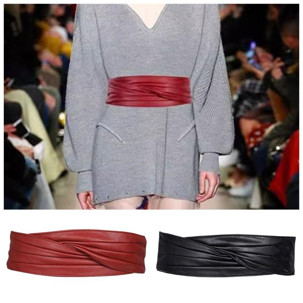 Elegant Wide Waist Belt Elastic Dress Decoration Belts Vintage Women Waistband  Girls