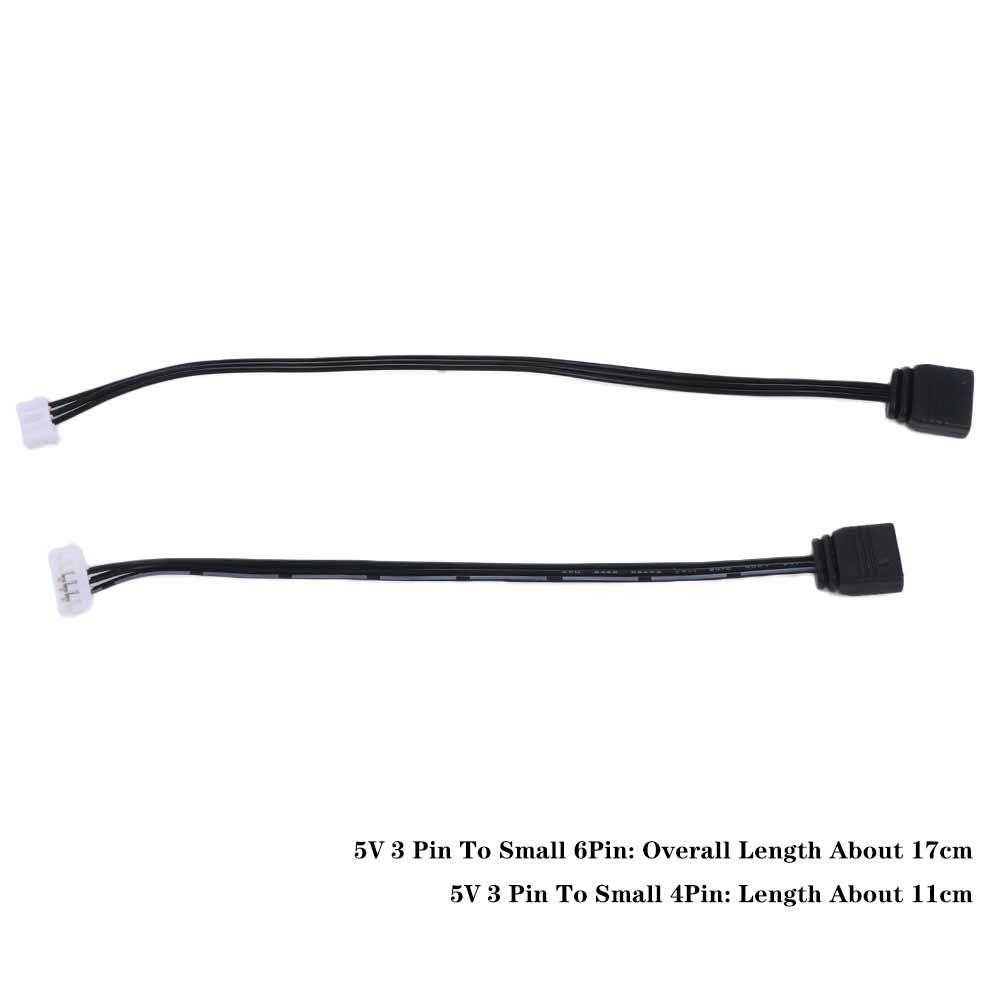 Fan Converter Cable 3pin To 4pin 6pin Adapter Fan Controller Adapter Cable Fan 3pin Fan Cable