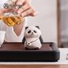 Purple Clay Panda Tea Pet Figurine