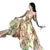 French Holiday Dress Island Beautiful Beach Dress Sanya Seaside Ootd Wear with Dindal Dress Beach Dress