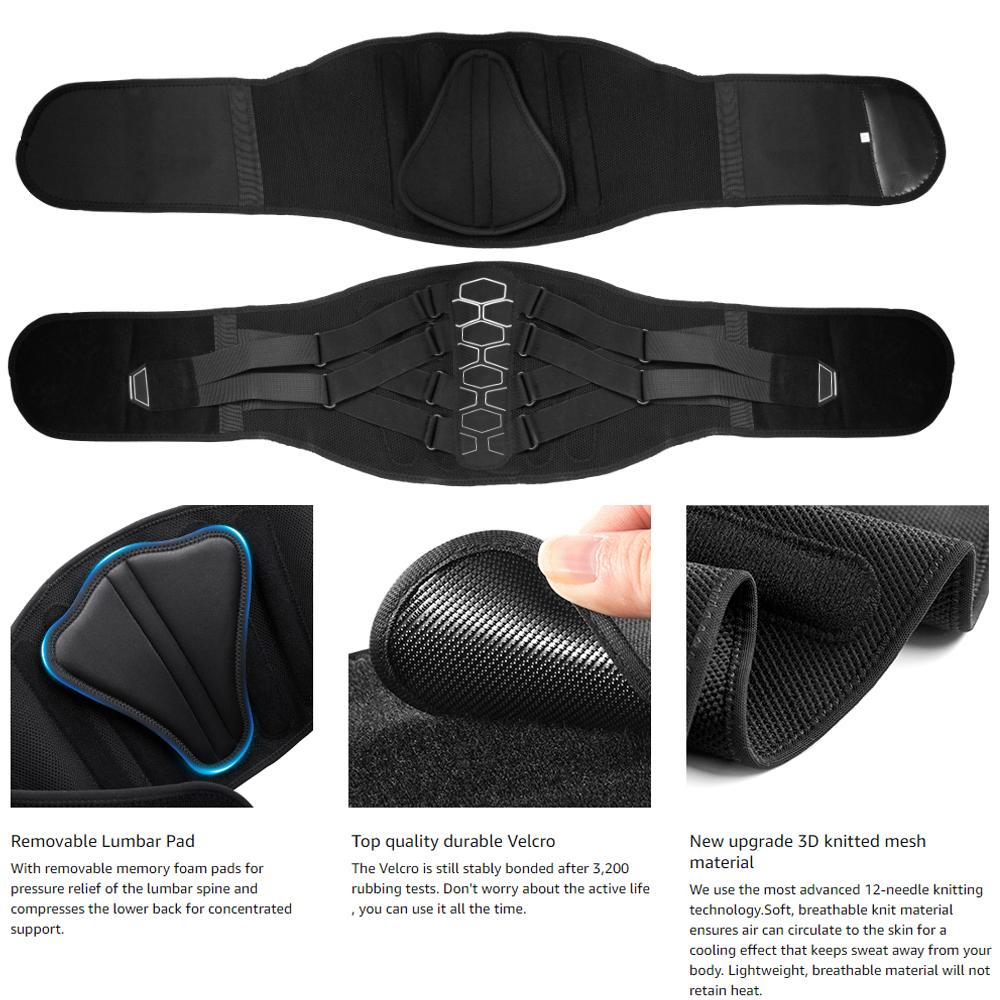 Back Brace For Lower Back Pain Relief Lumbar Support Belt For Men Women Herniated Disc Bionic Design Work