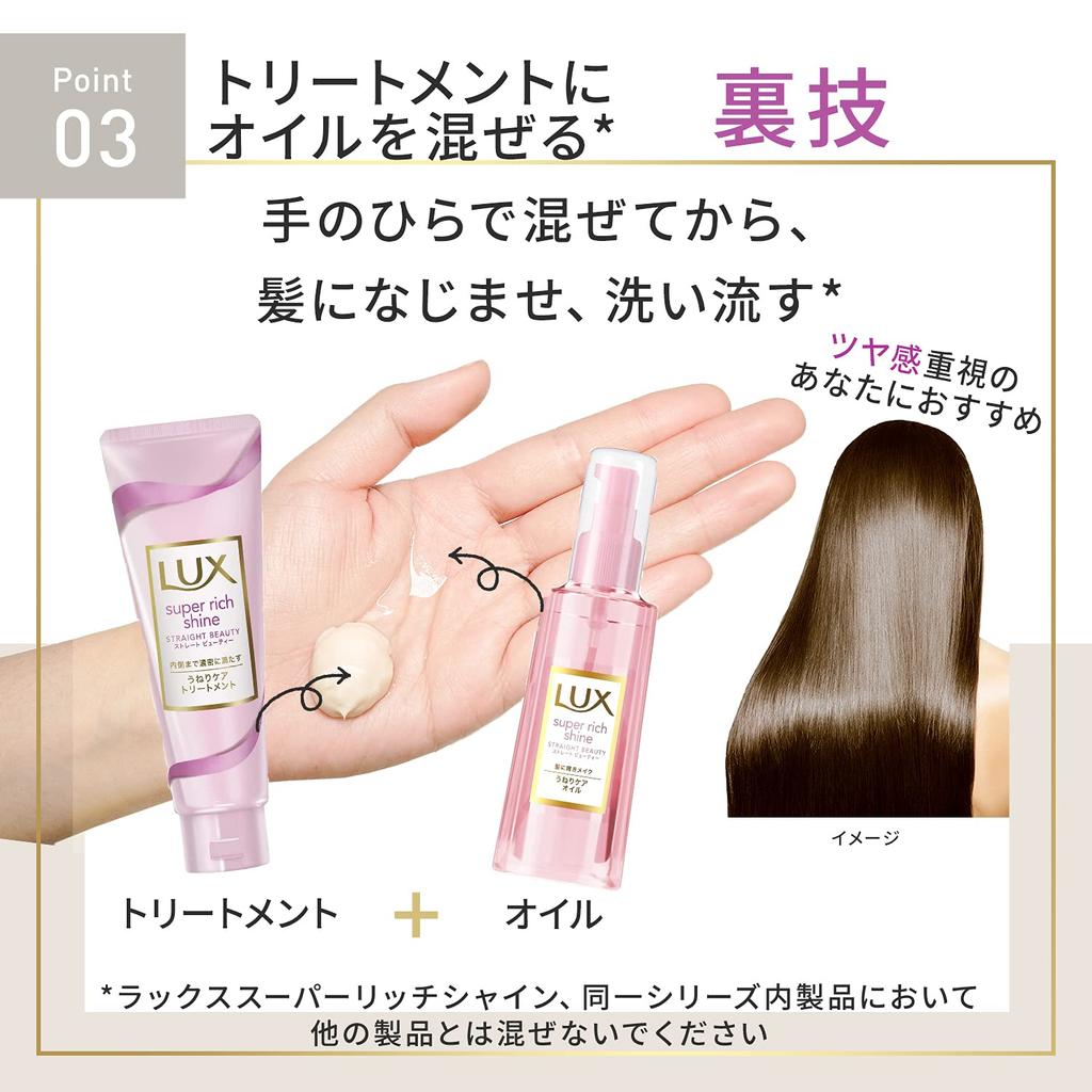 LUX Super Rich Shine Straight Beauty Frizz Care Treatment