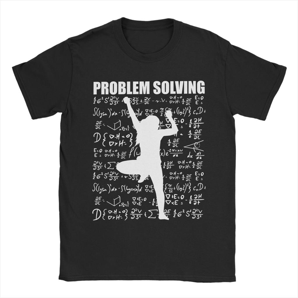 Problem Solving Climber Funny Nature Outdoors Rock Climbing TShirt Unisex Cotton Tee Shirt Round Collar Short Sleeve T Shirts