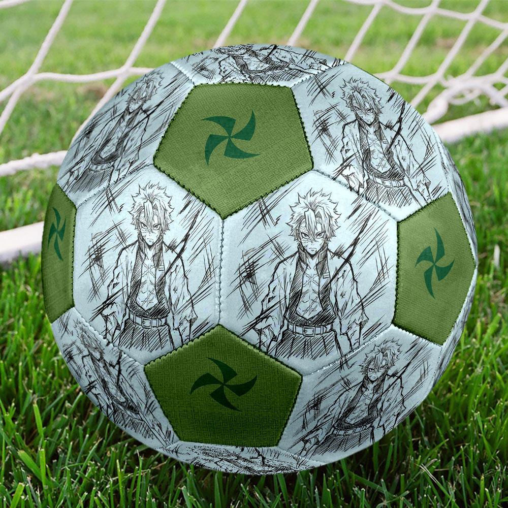 1pc Demon Slayer Kimetsu no Yaiba Soccer Ball Size 5 Indoor Soccer Ball Fashion Colorful Backyard Game - Great For Sports Fans Gift HE24