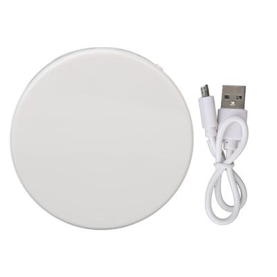 3X Magnifying Compact Mirror Double Sided LED Adjustable Lighting Rechargeable Foldable Pocket Makeup Mirror White