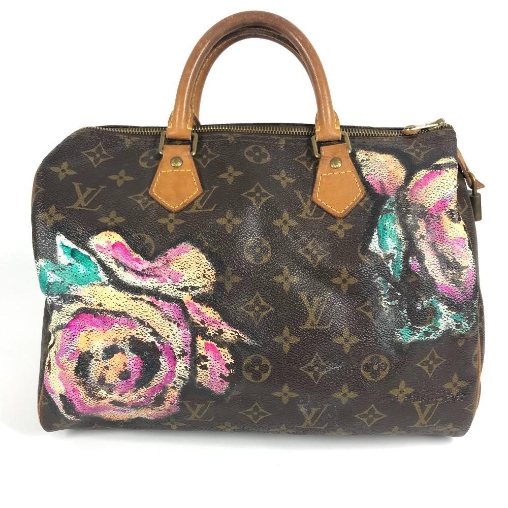 

Louis Vuitton M48610 Monogram Rose Speedy30 Hand Bag MonogramCanvas Brown/pink
