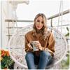 Hanging Garden Swing Chair Boho Beige