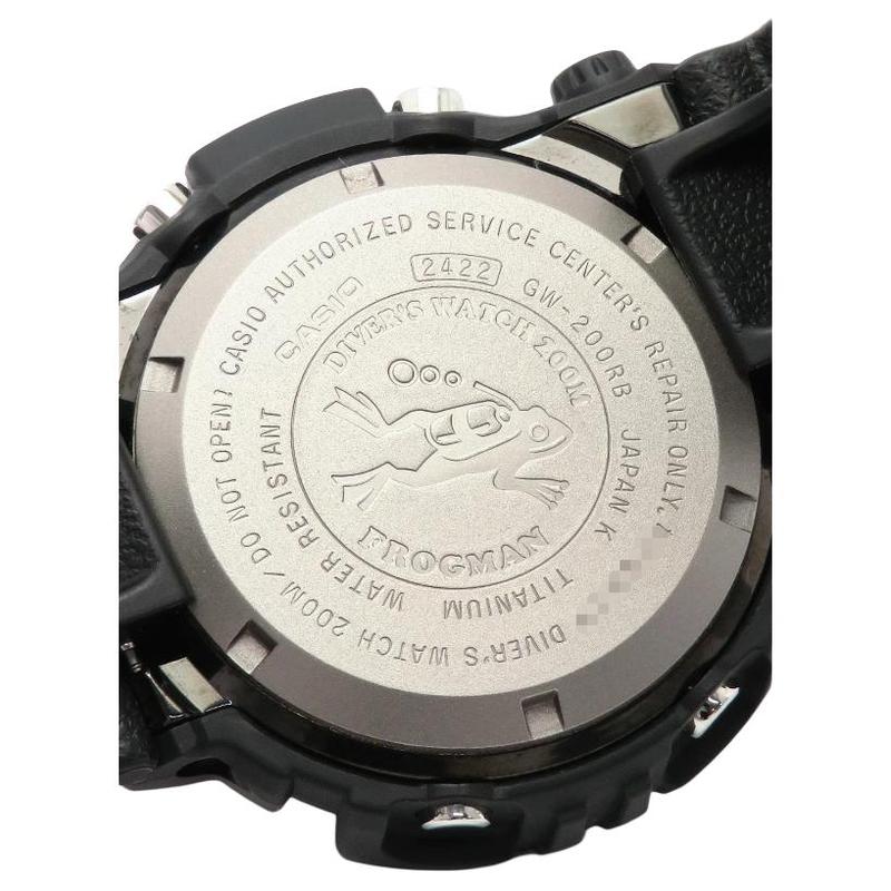 Casio CASIOG-SHOCKG-SHOCK Frogman Series Black Japanese and Korean Watch Men's Watch Quartz Movement Resin Strap Japanese and Korean GW-200RB-1JF