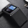 For Samsung Galaxy Z Flip6 5G Case Cowhide Leather+PC Folding Phone Cover