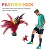 1-10pcs 20cm Feather Jianzi Colorful Feathers Shuttlecock Portable Foot Kick Handwheel Feather Shuttlecock Fitness Entertainment