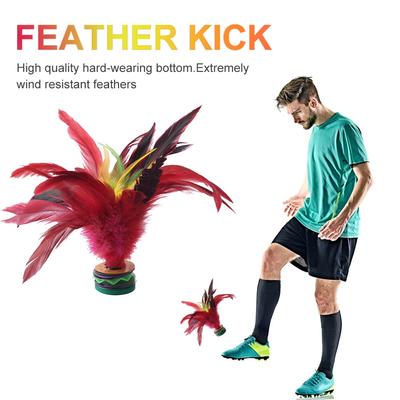 1-10ks 20cm Pírková Jianzi Barevné peří Košíček Přenosný Kopání nohama Ruční kolo Pírkový košíček Fitness Zábava